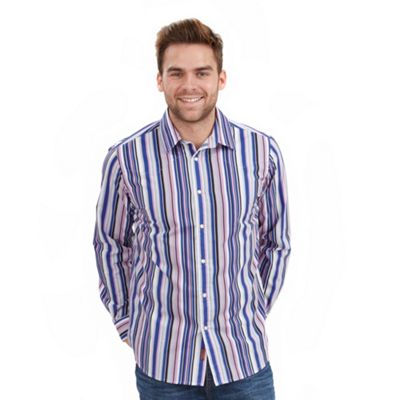 Joe Browns Grey splendid stripe shirt
